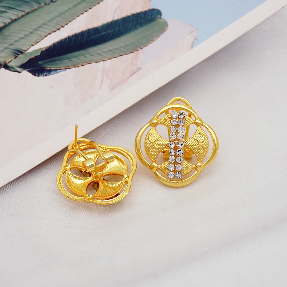 2023 Fine Jewelry Sets For Women Dubai Bridal Wedding Gifts Necklace Bracelet Earrings Ring Jewellery Set African Bead jewelry