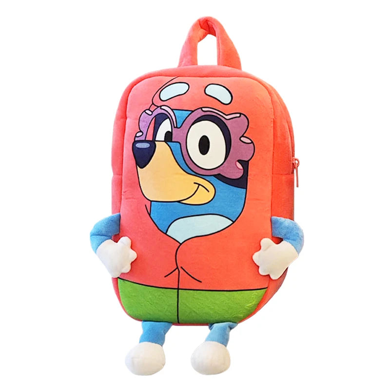 Bluey Anime Backpack Toys Bingo Muffin Cartoon Dog Mini Kindergarten Children School Bag Stuffed Plush Bag Gift For Kids