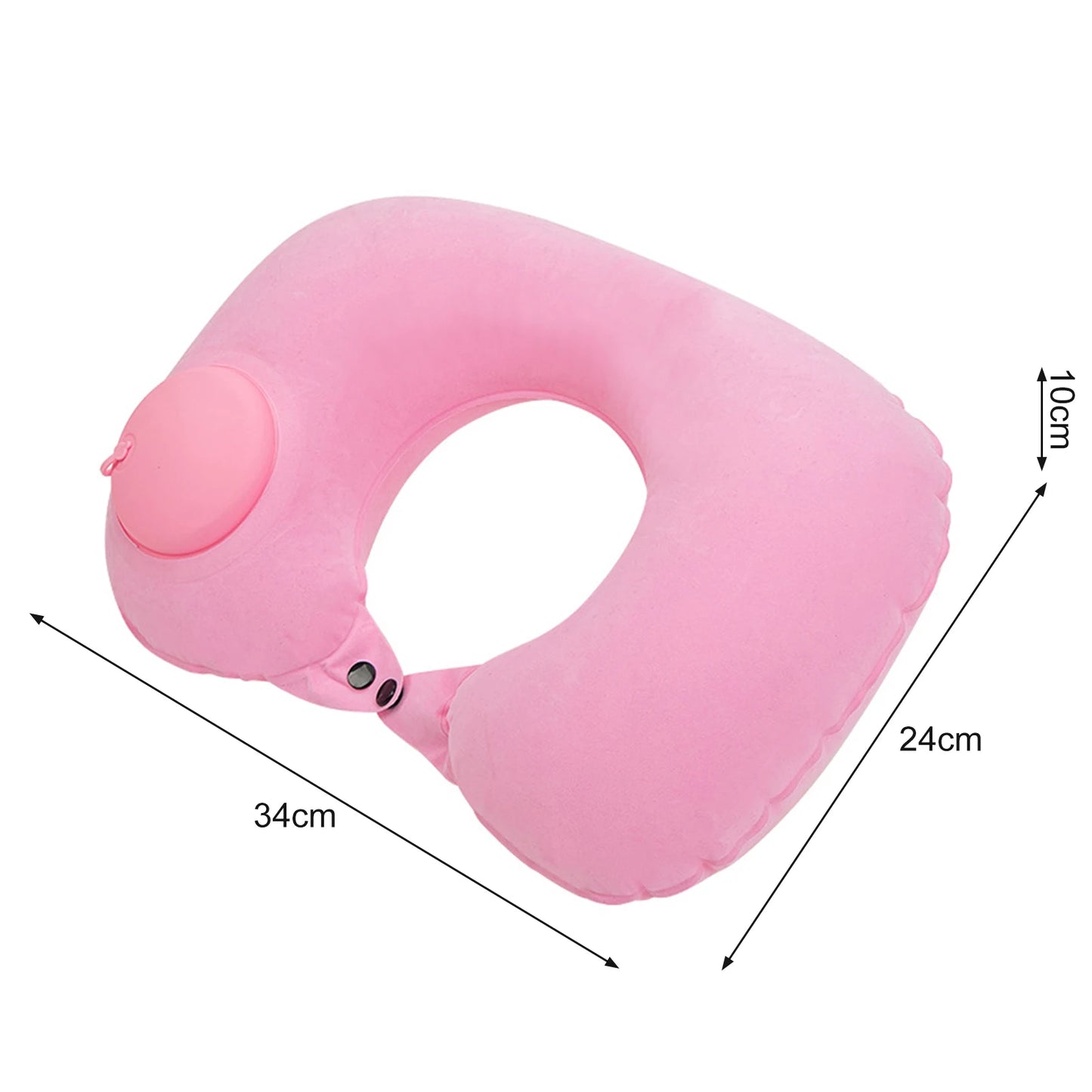 U-shaped Neck Pillow Inflatable Fatigue Relief Travel Pillow Flight Headrest Sleep U-shaped Cushion for Plane