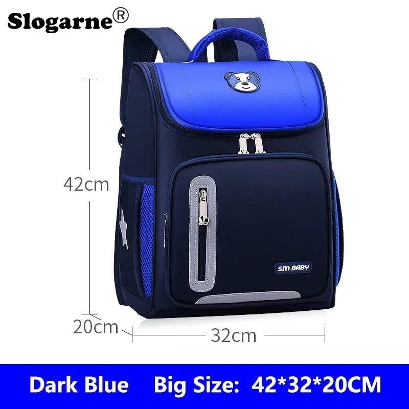 Students Simple Primary School Bags Boys 1-6 Grade Spine Protection Burden Reduction Schoolbag Girls Backpack Unisex Mochila Bag
