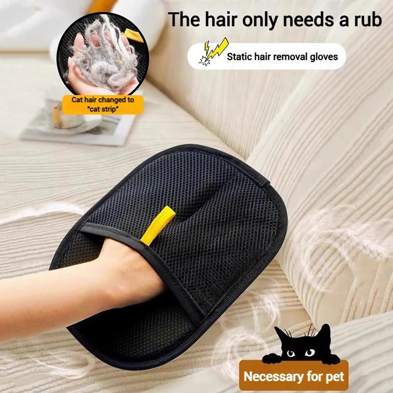 1-5pcs Pet Hair Grooming Gloves Pet Hair Remover Glove Dog Cats Hair Cleaning Gloves Pet Hair Cleanning Tool Pet Fur Hair Gloves