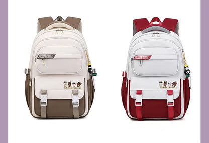 Backpack 3Pcs/Set for Girls Large Capacity Middle Schoolbag Student Schoolbag Set School Backpack Bags for Teenage Students Bag