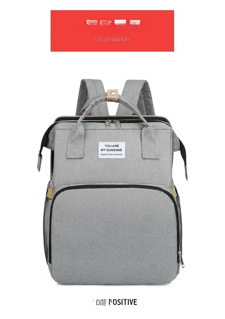 Multifunctional Mommy Bag Large Capacity Foldable Stroller Diaper Organizer Travel Shoulder Bags for Mother and Baby