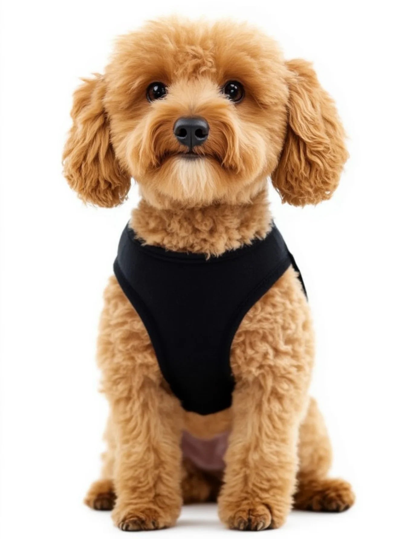 1 piece of polyester fiber material, cat ocean swimming print pattern, fashionable pet vest