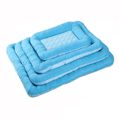 Pet Cooling Mat for Dogs Cat Breathable Sleeping Mat Pet Cushion Washable Self-Cooling Dog Pad for Small Medium Pets