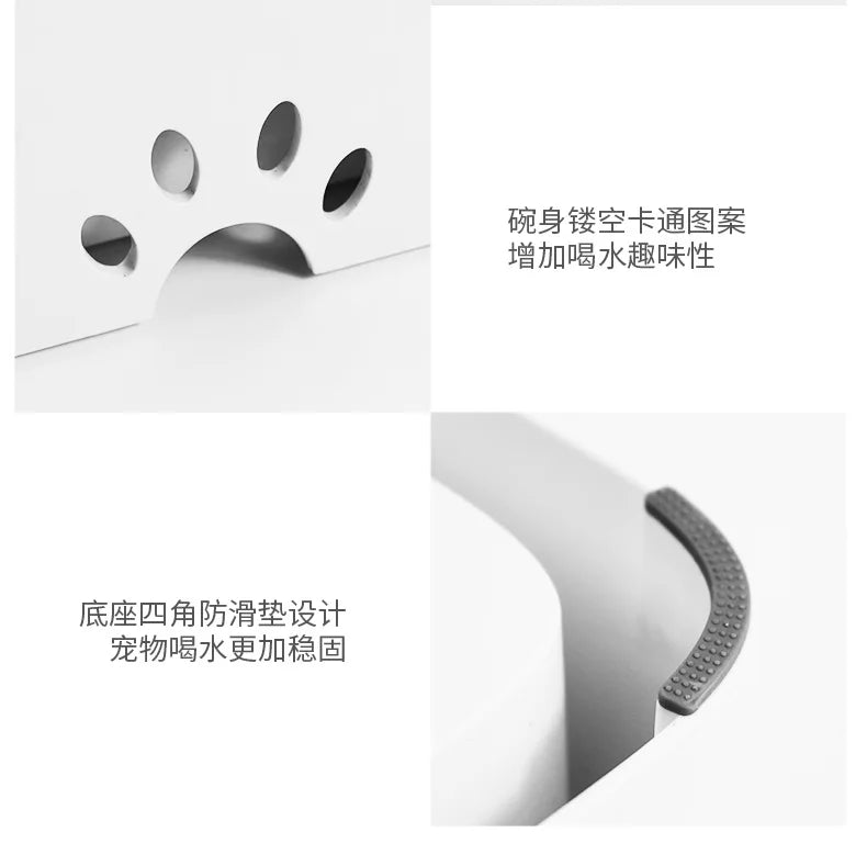 Pet Bowl, Dog Drinking Bowl, No Wet Mouth, Floating Bowl To Prevent Knocking, Cat Water Dispenser, Splash-proof Dog Bowl