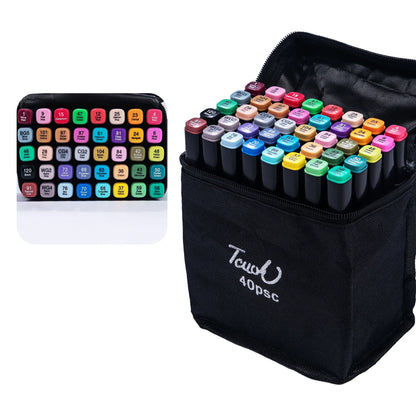 Dual Tip Alcohol Markers Brush Fine Tip Artist Painting Professional Sketch Marker Pen Graffiti Manga Drawing Tools Art Supplies