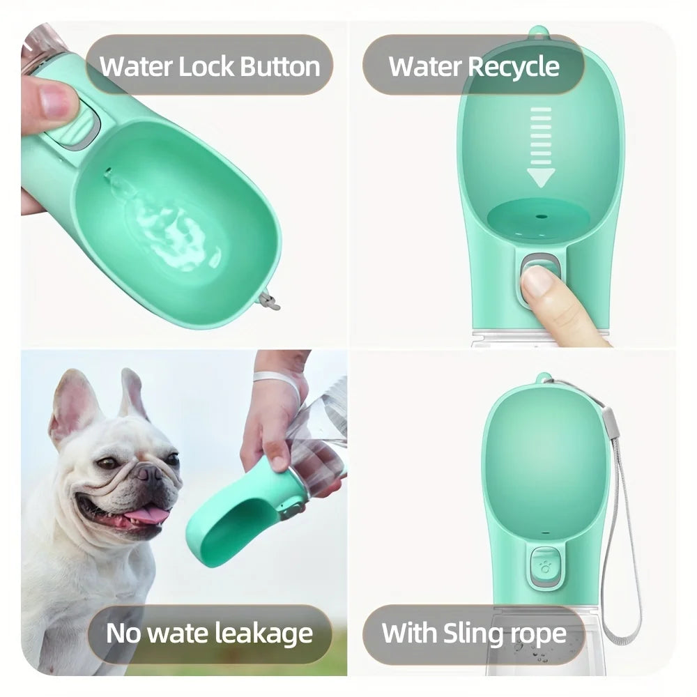 1pc Leak-Proof Portable Dog Water Bottle For Outdoor Adventures