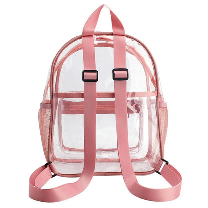 Fashion Large Capacity Unisex Clear Bag Students Bag Backpack PVC Bag