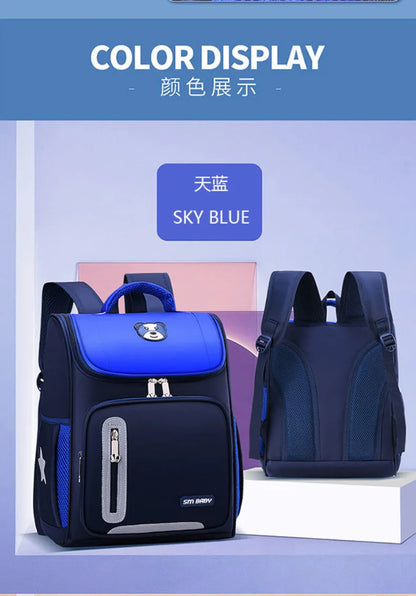 Students Simple Primary School Bags Boys 1-6 Grade Spine Protection Burden Reduction Schoolbag Girls Backpack Unisex Mochila Bag