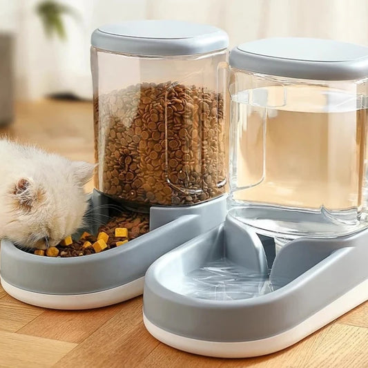 & Dog Cat Automatic Gravity Pet Feeder Large capacity Drinking Water Device Dog Cat Food Save effort Pet Drinking Accessory