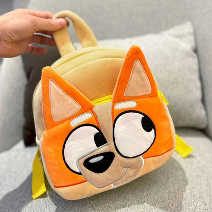 Bluey Anime Backpack Toys Bingo Muffin Cartoon Dog Mini Kindergarten Children School Bag Stuffed Plush Bag Gift For Kids