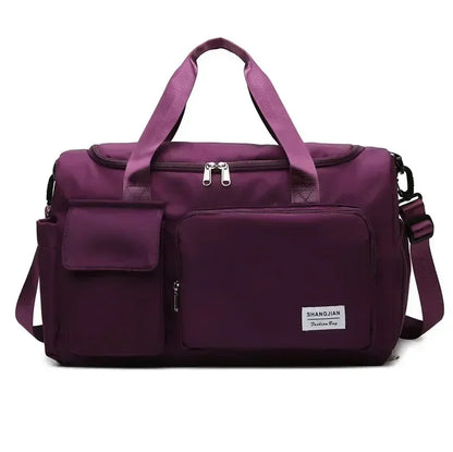 Carry On Travel Bag Large Capacity Gym Bag Weekender Overnight Duffle Bags With Shoe Compartment Sports Fitness Bags for Women