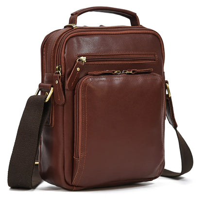 Newsbirds Leather Shoulder Bag Vintage Style Crossbody Bag Books School Bag Of Men Male Daily Messenger Bag Crazy Horse Skin