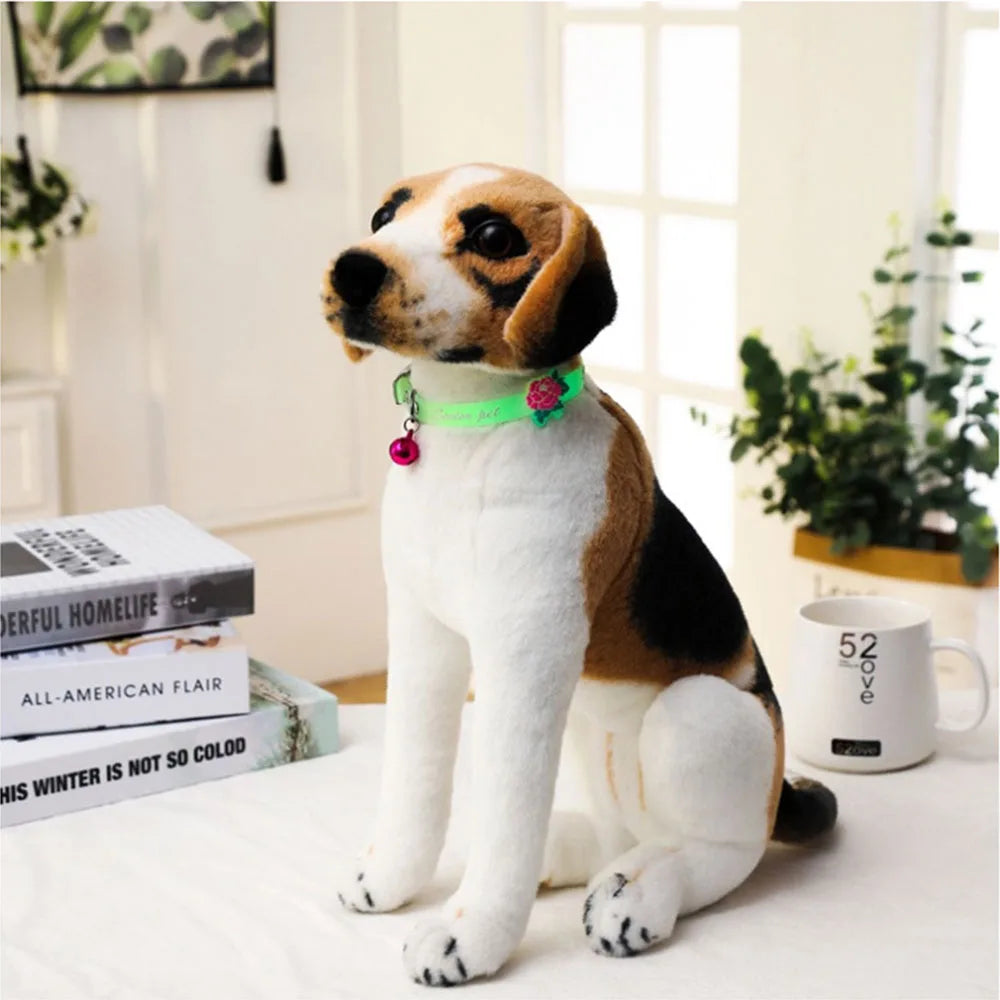 Fashion Pet Glowing Collars with Bell Glow at Night Dogs Cats Necklace Light Luminous Neck Ring Accessories for Kitten and Puppy