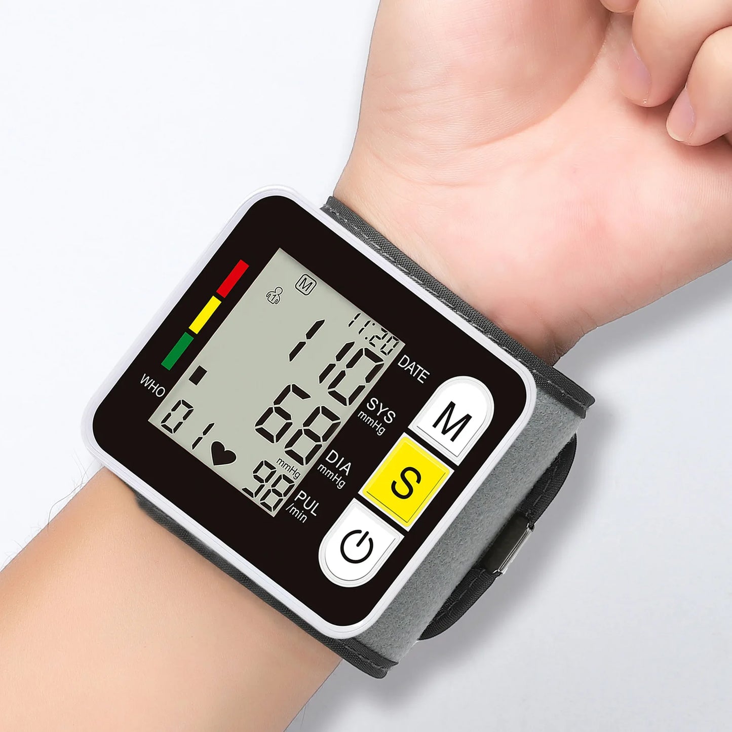 Digital Wrist Blood Pressure Monitor Medical Upper Arm Sphygmomanometer Automatic Tonometer Tensiometro Blood Pressure Meter