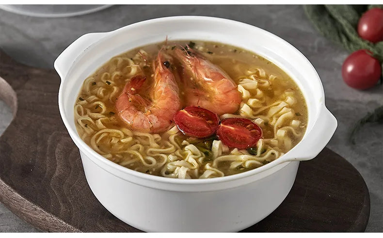 Microwave Oven Special Box Household Plastic Heating Fresh Keepeing Box with Lid Steamed Bun Instant Noodles Kitchen Bowl