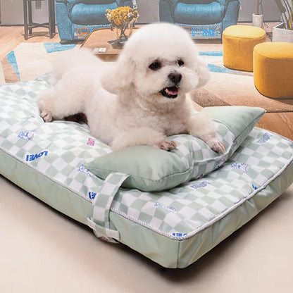 Removable and Washable Dog Bed Summer Cat Bed Seasonal Universal Pet Mat Dog Mat Sleeping Mat Pet Supplies
