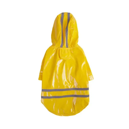 Waterproof Puppy Dog Raincoats with Hood for Small Dogs Pet Raincoat with Reflective and Leash Hole Winter Outdoor Dog Outfits