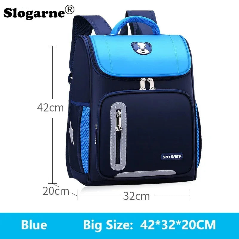 Students Simple Primary School Bags Boys 1-6 Grade Spine Protection Burden Reduction Schoolbag Girls Backpack Unisex Mochila Bag