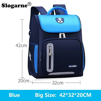 Students Simple Primary School Bags Boys 1-6 Grade Spine Protection Burden Reduction Schoolbag Girls Backpack Unisex Mochila Bag