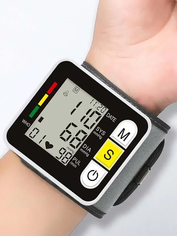 Digital Wrist Blood Pressure Monitor Medical Upper Arm Sphygmomanometer Automatic Tonometer Tensiometro Blood Pressure Meter