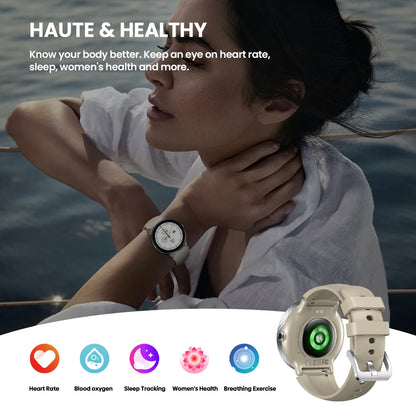 The NEW 2025 Zeblaze Lily 2 Voice Calling Female Smartwatch 1.2" AMOLED Screen Double Strap Health Management Sports Smart Watch