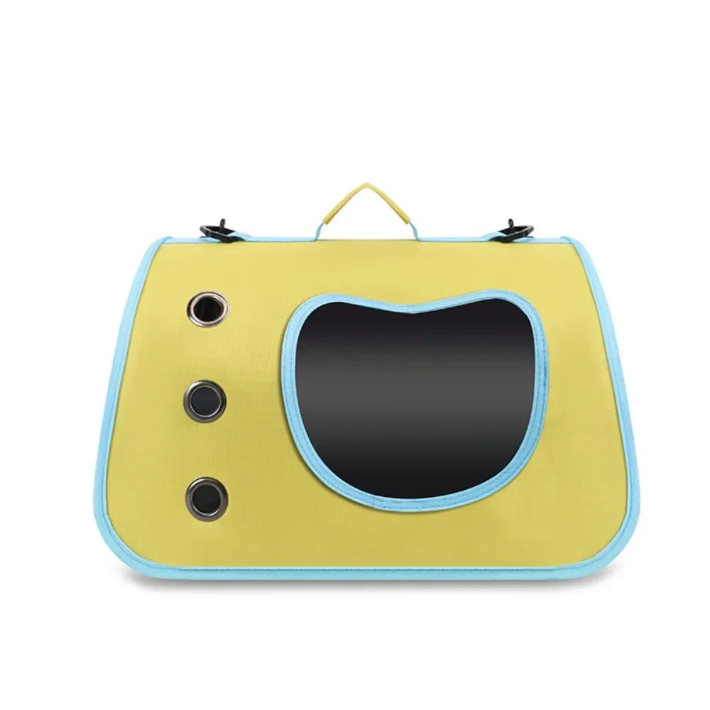 Portable Pet Cat Bag Carrier Foldable Cat Bag Breathable Shoulder Bag For Small Dogs Cats Pet Cat Dog Outing Bag Carrying Bag