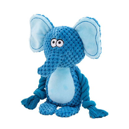 Dog Enrichment Toy Cute Animal Rope Dog Toy Plush Puppy Chew Pet Squeak Toy Cartoon Interactive Games For Dogs Stuff For Dogs