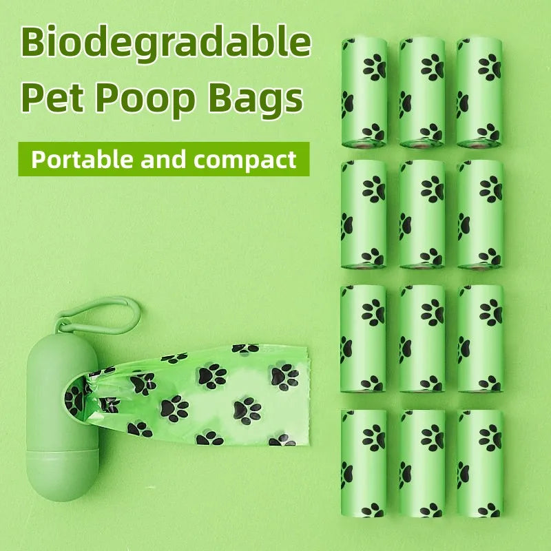 Dog Poop Bags Biodegradable Leak Proof Pet Waste Bags for Dog Walking Outdoor Cleaning Cat Litter Bag Dispenser Bulk Pack