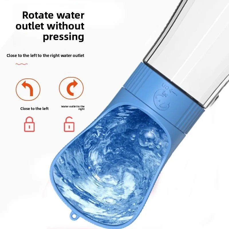 Pet water bottle, dog kettle, outdoor water supply, portable water and food bottle, outdoor water cup, water dispenser