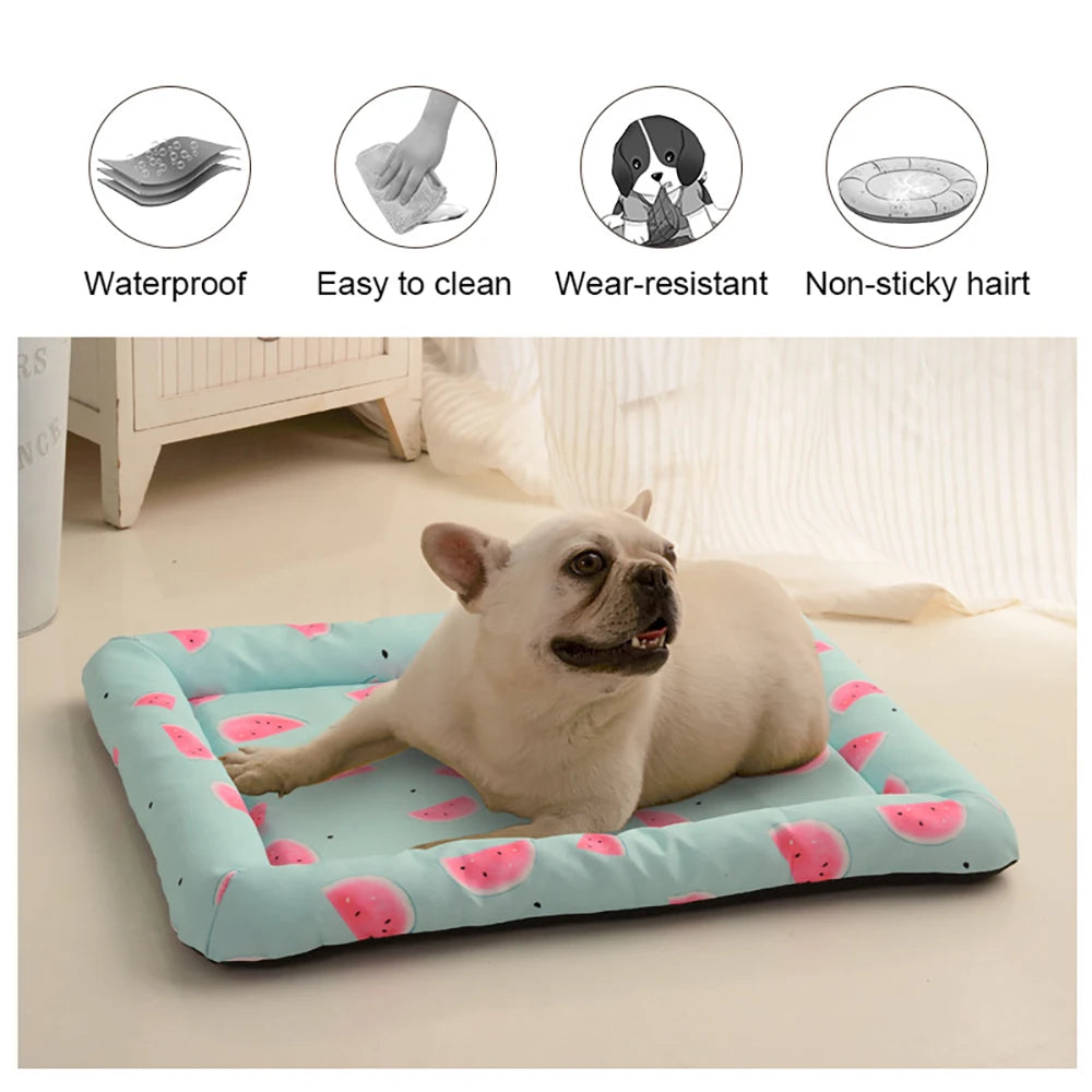 Cozy Pet Bed for Dogs & Cats Washable Round/Square House Cuddle Pad, Small Medium Large Mat for Puppy Kitten