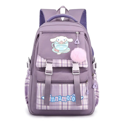 Cute Cinnamoroll Print School Backpack Women Girls Travel Backpack Children Teeneger Students Schoolbags Cinnamoroll Bags Gift