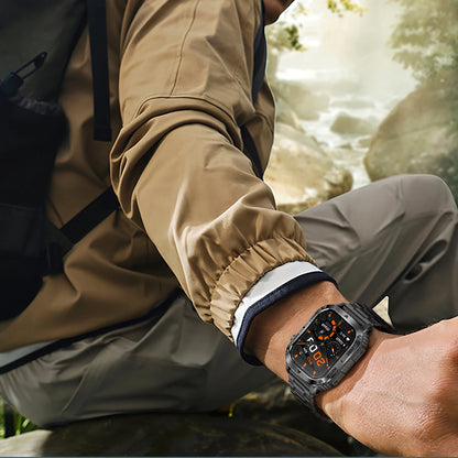 LIGE New Premium Military Smart Watch Men Flashlight Waterproof Outdoor Sport Tracker Bluetooth Call Smartwatch 400mAh Battery