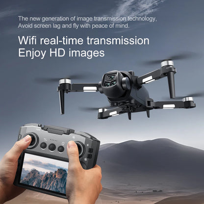Drone 4K Profissional HD Dual-Camera Obstacle Avoidance 5G Wifi With Screen Remote Control Quadcopter Optical Flow Drone