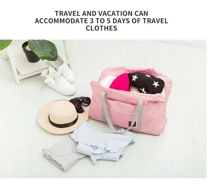 Foldable Travel Bags Nylon Large Capacity Bag Luggage WaterProof Handbags Women Men Travel Storage Clothes Packaging Organizer