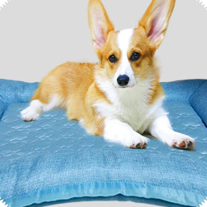 Pet Cooling Mat for Dogs Cat Breathable Sleeping Mat Pet Cushion Washable Self-Cooling Dog Pad for Small Medium Pets