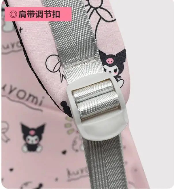 Kawaii Kuromi Backpack Junior High School Bag Student Schoolbag Anime Cartoon Shoulder Bag Girls Gift