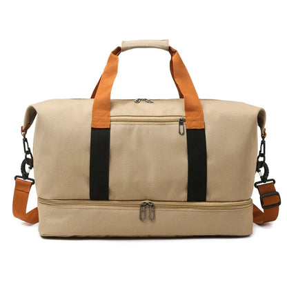 Large-capacity portable travel bag, lightweight gym bags, independent shoe compartment, shoulder messenger bag Дорожные сумки 가방