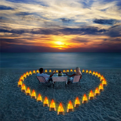 ABSU LED Simulation Flame Lamp LED Flame Lamp Outdoor Camping Garden Landscape Decoration Lamp Dining Table Decoration