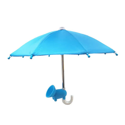 Small and Mini Umbrella Multi-color Mobile Phone Sunshade Umbrella with Suction Cup Phone Stands Outdoor Cover Sun Shield Mount