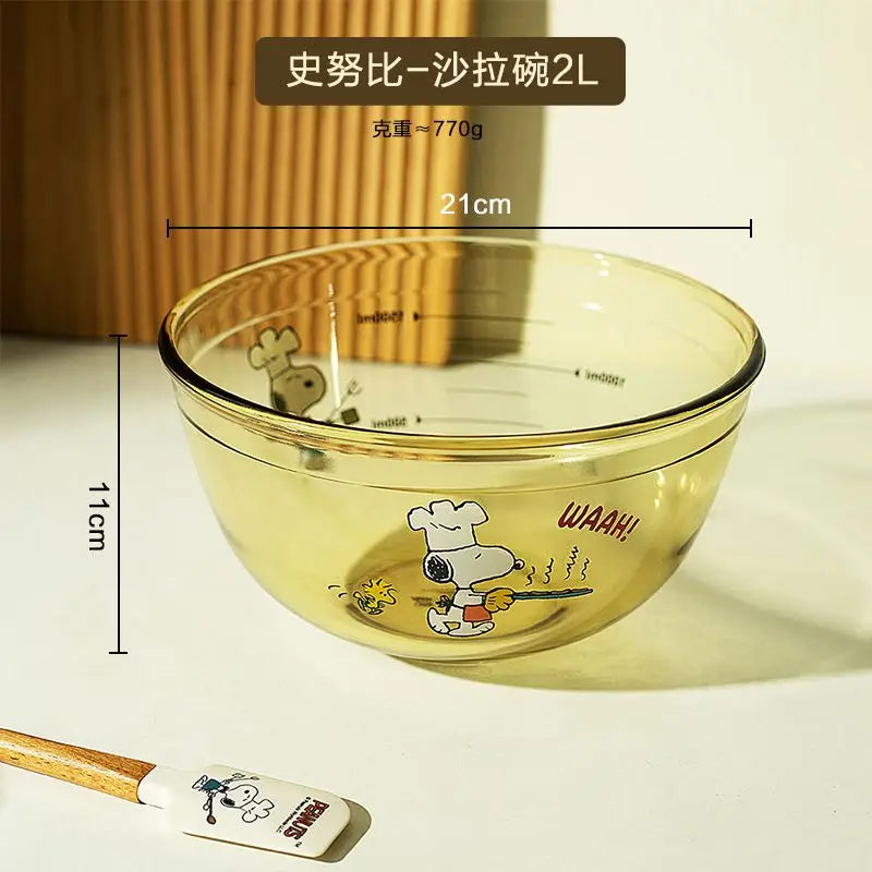 Snoopy Multi-Layer Stainless Steel Lunch Box Tinted Glass Food Portable Thermal Lunchbox Picnic Office Kids Workers School Bento