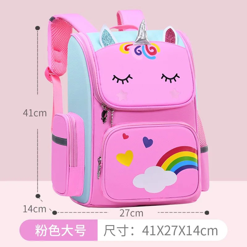 Kawaii Children's Space Backpack Primary and Secondary School Preschool Children Backpack for Girls Cute Waterproof Little Class