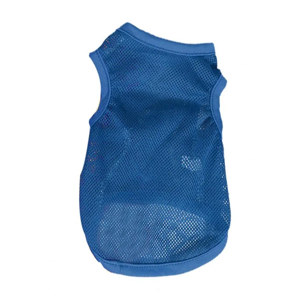 Dog Shirt Plain Breathable Mesh Fabric Quick Drying Puppy T-Shirt for Summer