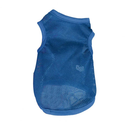 Dog Shirt Plain Breathable Mesh Fabric Quick Drying Puppy T-Shirt for Summer