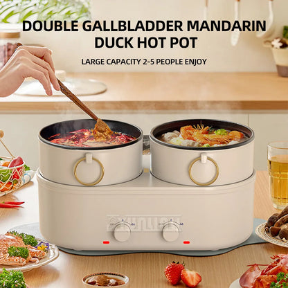 Multifunctional Cooker Electric Double Boiling Pot Split Type Kitchen Cooking Pot Pentola Elettrica