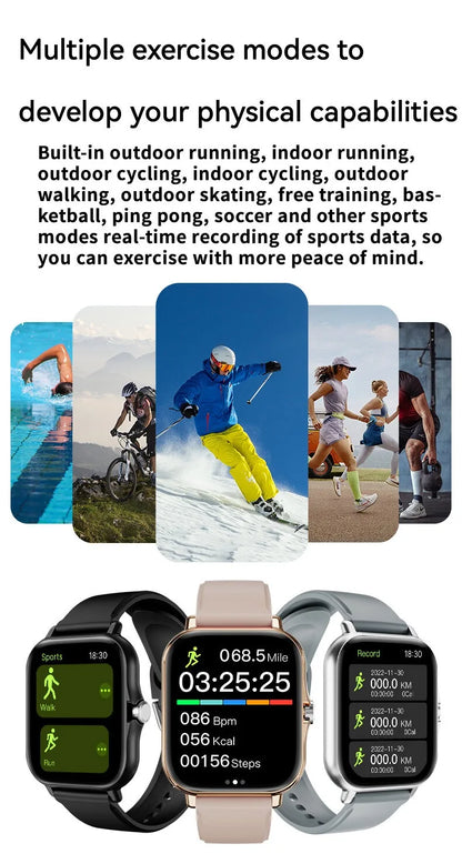 XiQeer Smart Watch For Women Men Wristwatch Bluetooth Call Player Music Fitness Sport Bracelet Sleep Monitor Digital Watches