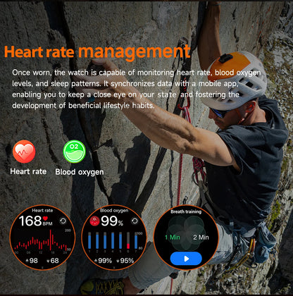 LIGE New Military Outdoor Sport Smart Watch Men Flashlight IP68 Waterproof 1.7" HD Wireless Call Smartwatch 1000mAh Big Battery