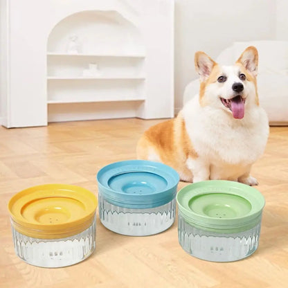 Large Capacity Pet Water Bowl Anti Splash Anti-tipping Pet Drinking Bowl Anti Wetting Mouth Detachable Automatic Dog Bowl