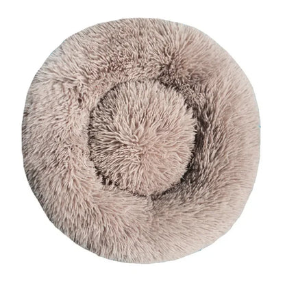 Round Pet Bed for Large,Medium and Small Dogs House Bed Soft Cats Bed Long Plush Dog House for Dogs House Winter Warm Sleeping